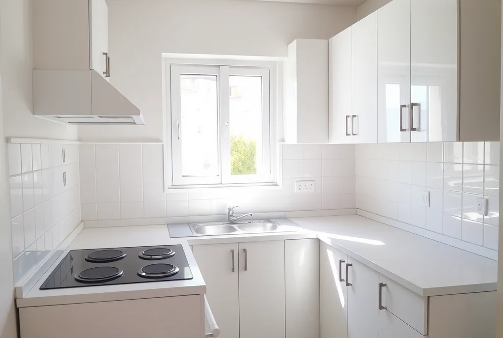Cocina desinfectada de una vivienda