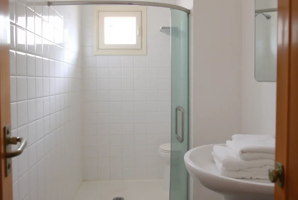Baño desinfectado de una vivienda